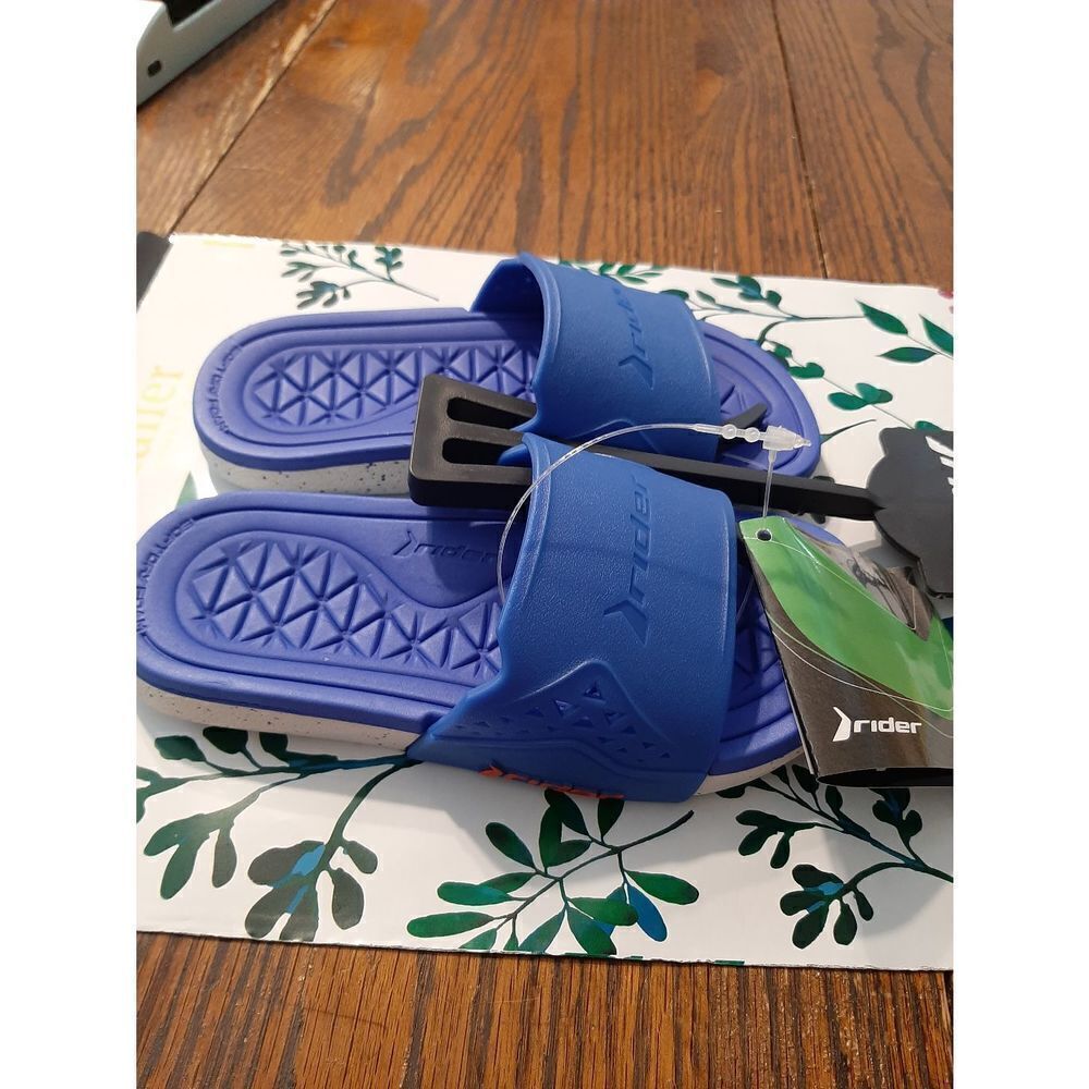 New Kids Size 11 Blue Rider Infinitiik Summer Casual Slides Sandals Shoes